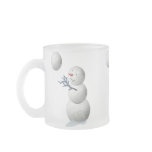 Volleyball Snowman Christmas Mugs