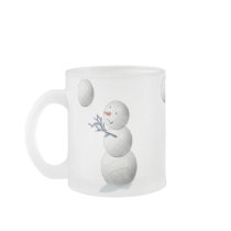 Volleyball Snowman Christmas Mugs