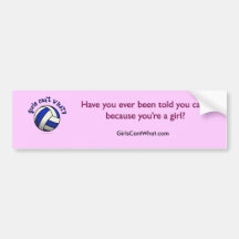 Volleyball Team Gifts - Blue Bumper Sticker