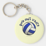 Volleyball Team Gifts - Blue Key Chains
