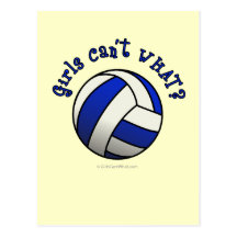 Volleyball Team Gifts - Blue Postcards