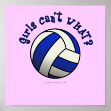 Volleyball Team Gifts - Blue Print