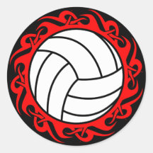 volleyball tribal adhésif