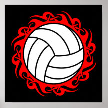 volleyball tribal affiche