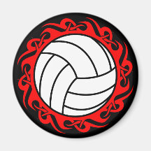 volleyball tribal aimant pour réfrigérateur