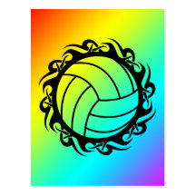 volleyball tribal cartes postales