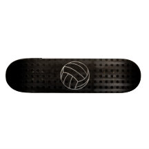 Volleyballl; Cool Black Custom Skate Board