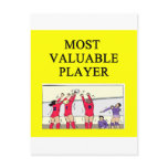 VOLLEYballmost valuable player Postcard