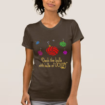 VolleyChick Deck the Halls Tee Shirt