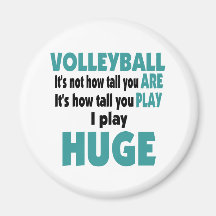 VolleyChick énorme Magnets Pour Réfrigérateur