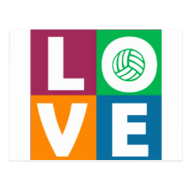 VolleyChick Love Post Cards