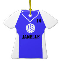 VolleyChick Royal Shirt Ornament