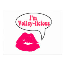 VolleyChick Volley-licious Postcard