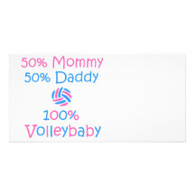 VolleyChick VolleyBaby 100% Customized Photo Card