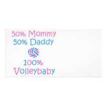 VolleyChick VolleyBaby 100% Customized Photo Card