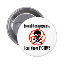 VolleyChick VolleyVictim Pinback Buttons