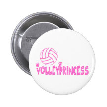 VolleyChick's Princess Pinback Buttons