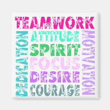 VolleyChick's Teamwork Fridge Magnet