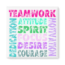 VolleyChick's Teamwork Fridge Magnet