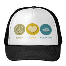 Volontaire d'amour de paix casquettes