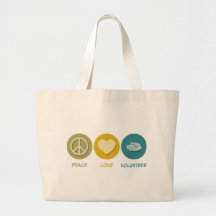 Volontaire d'amour de paix sac fourre-tout
