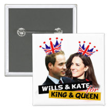 Volontés et Kate pour le bouton royal de mariage d Badges