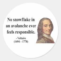 Voltaire Quote 6b Round Stickers