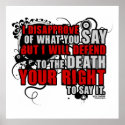 Voltaire Quote (Colour) posters
