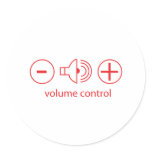 Volume Control - Disc Jockey Music Audio DJ stickers
