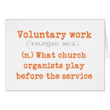 Voluntary work card