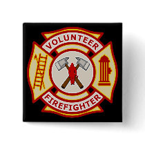 Volunteer Firefighter Maltese Cross Pin