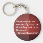 Volunteer Heart Key Chains