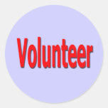volunteer stickers - purple