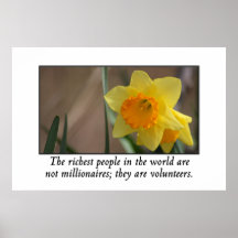 Volunteers are the richest people in the world print