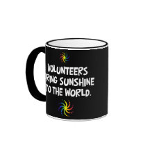Volunteers bring sunshine to the world coffee mugs