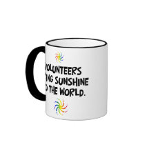 Volunteers bring sunshine to the world coffee mugs