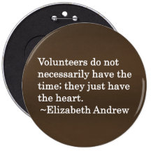 Volunteers Have Extra Large Hearts Pin