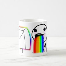 Vomit des arcs-en-ciel tasse à café
