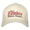 Von Zombie Skull Cap 001B embroidered hats