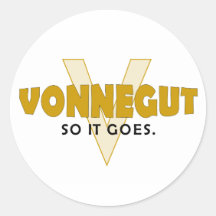 Vonnegut So It Goes Sticker