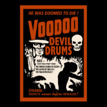 Voodoo Devil Drums - Poster with Man posters