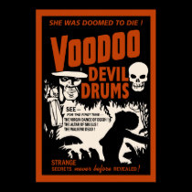 Voodoo Devil Drums Vintage Poster posters