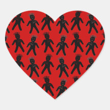Voodoo Doll Heart Stickers