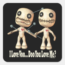 VooDoo Dolls Square Stickers