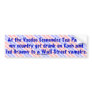 VoodooTeaVampire Bumper Sticker