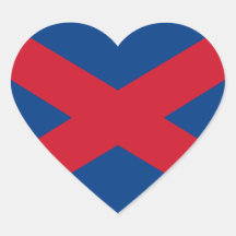 Voortrekker Flag Heart Sticker