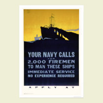 Vos appels de marine - pompiers requis (US02298) affiches