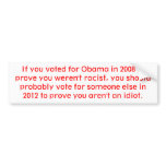 Vote 2012 bumper stickers