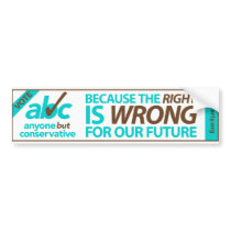 Vote ABC bumper sticker bumper stickers