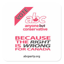 Vote ABC mouse pad stickers